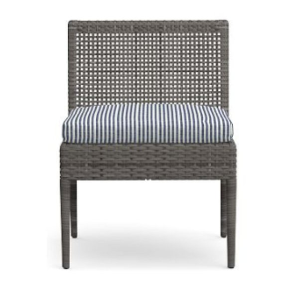 Pottery Barn Cammeray Outdoor Dining Chair Cushion Slipcover (8 available) NWT - Picture 1 of 3